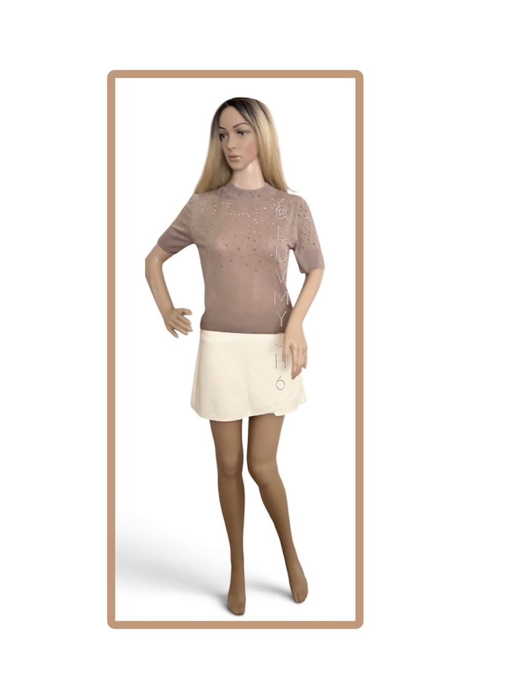 Zara Embellished Knit Sweater